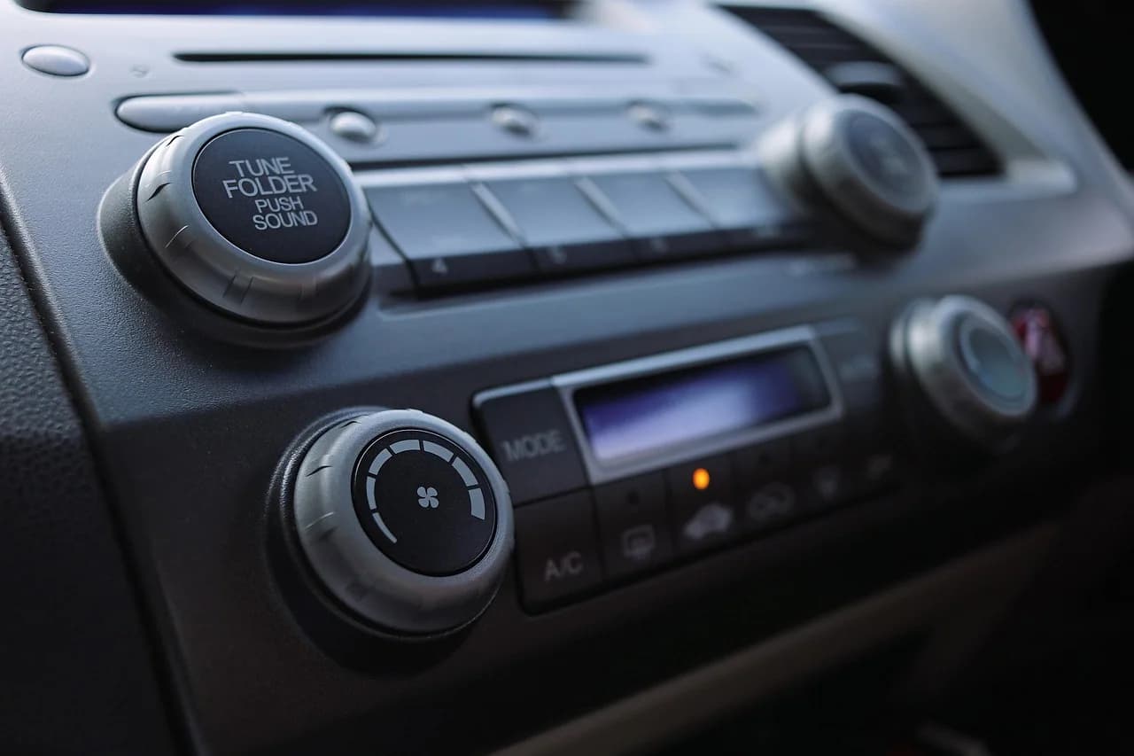 Vehicle receiving air conditioning servicing near Berowra